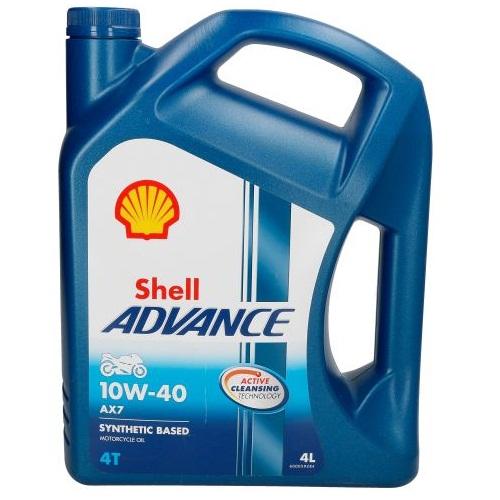 SHELL ADVANCE AX7 10W40 4L Dzinēja eļļa 4 T