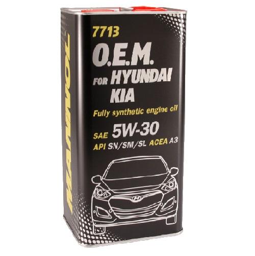 Mannol 7713 O.E.M. Hyundai Kia 5W-30 4 ltr.